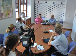 Rueda de prensa en Montilla