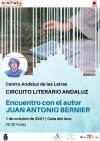 La Casa del Inca acoge el 1 de octubre un encuentro con el poeta cordobés Juan Antonio Bernier